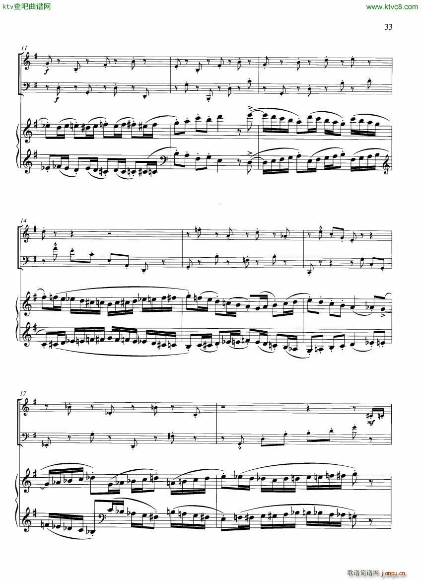 Francaix Trio for oboe bassoon and piano (V)6