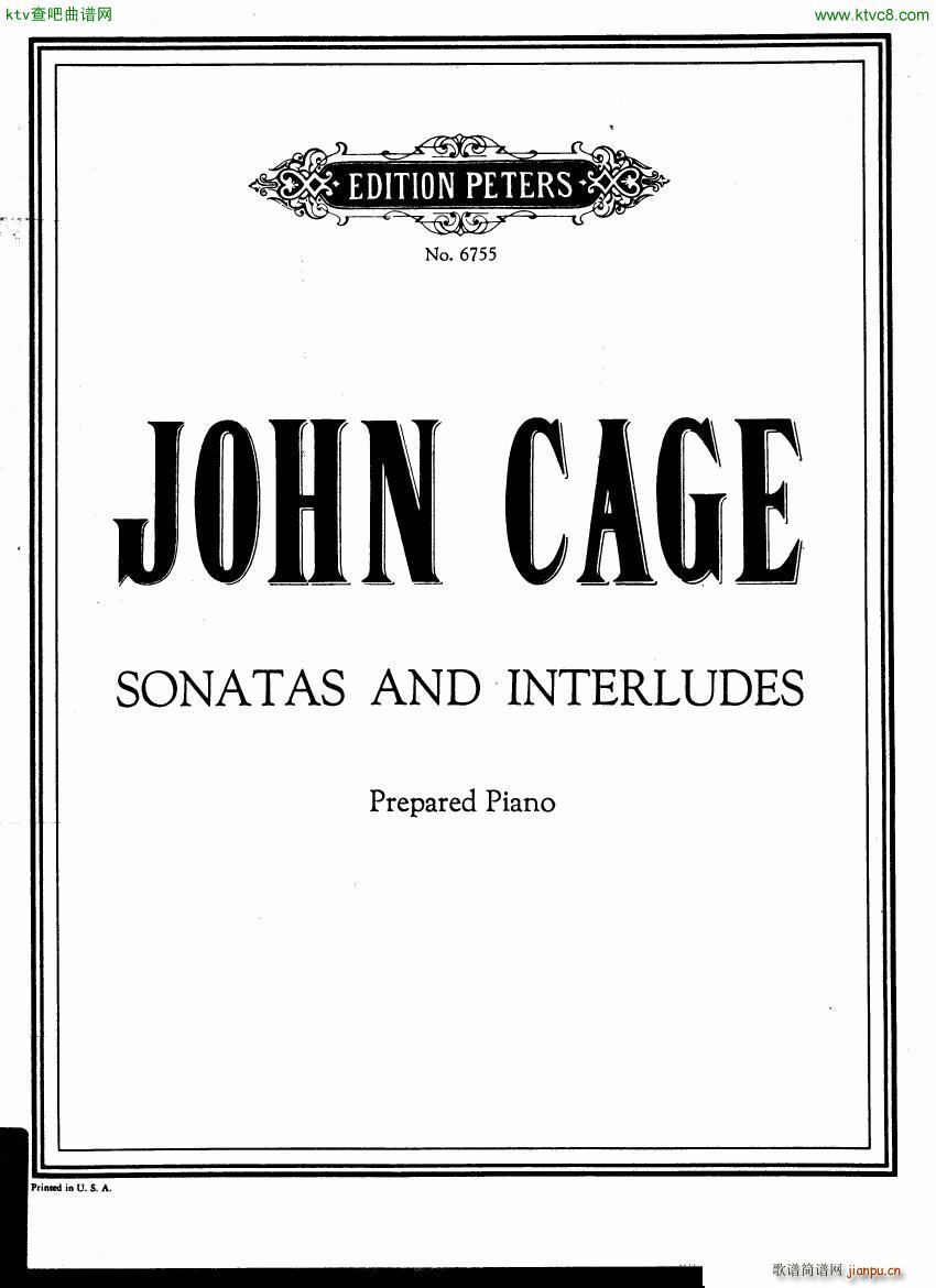 Cage Sonatas and Interludes for prepared piano(V)1