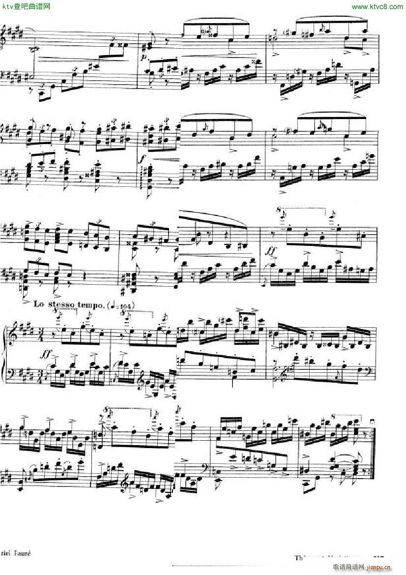 Faur Theme et variations opus 73(V)7