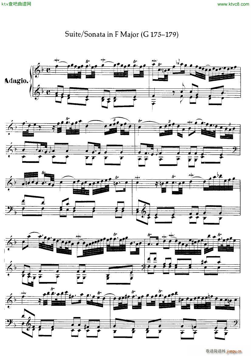 Handel Suite in F major G175 179(V)1