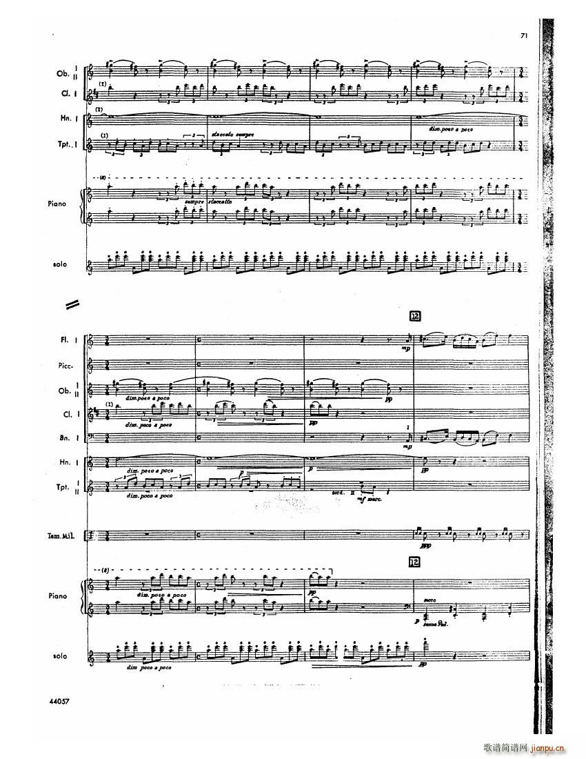 Barber op 14 Violin Concerto Score (V)30