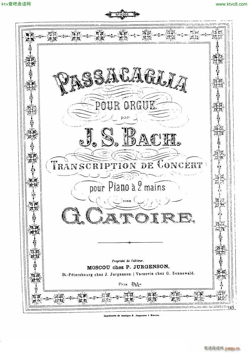 Catoire Bach Passacaglia(V)1