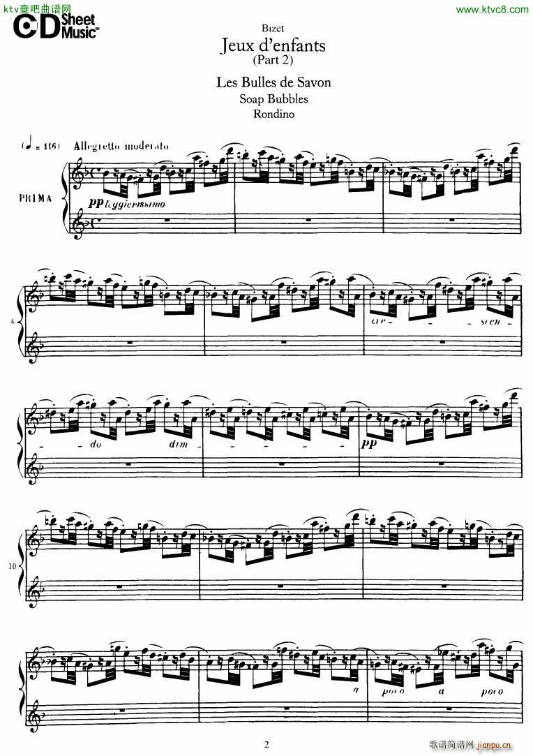 Bizet Jeaux d Enfants Part II(V)3
