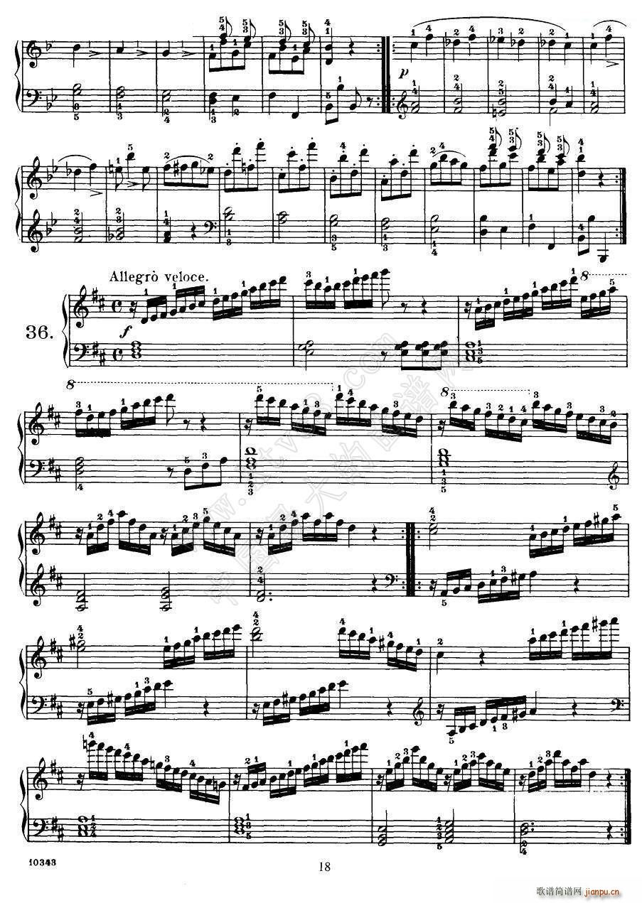 Czerny 100 Progressive Studies Op 139 22 36(V)8
