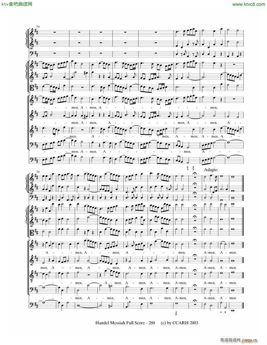 G F Handel Messiah Open Score (V)39
