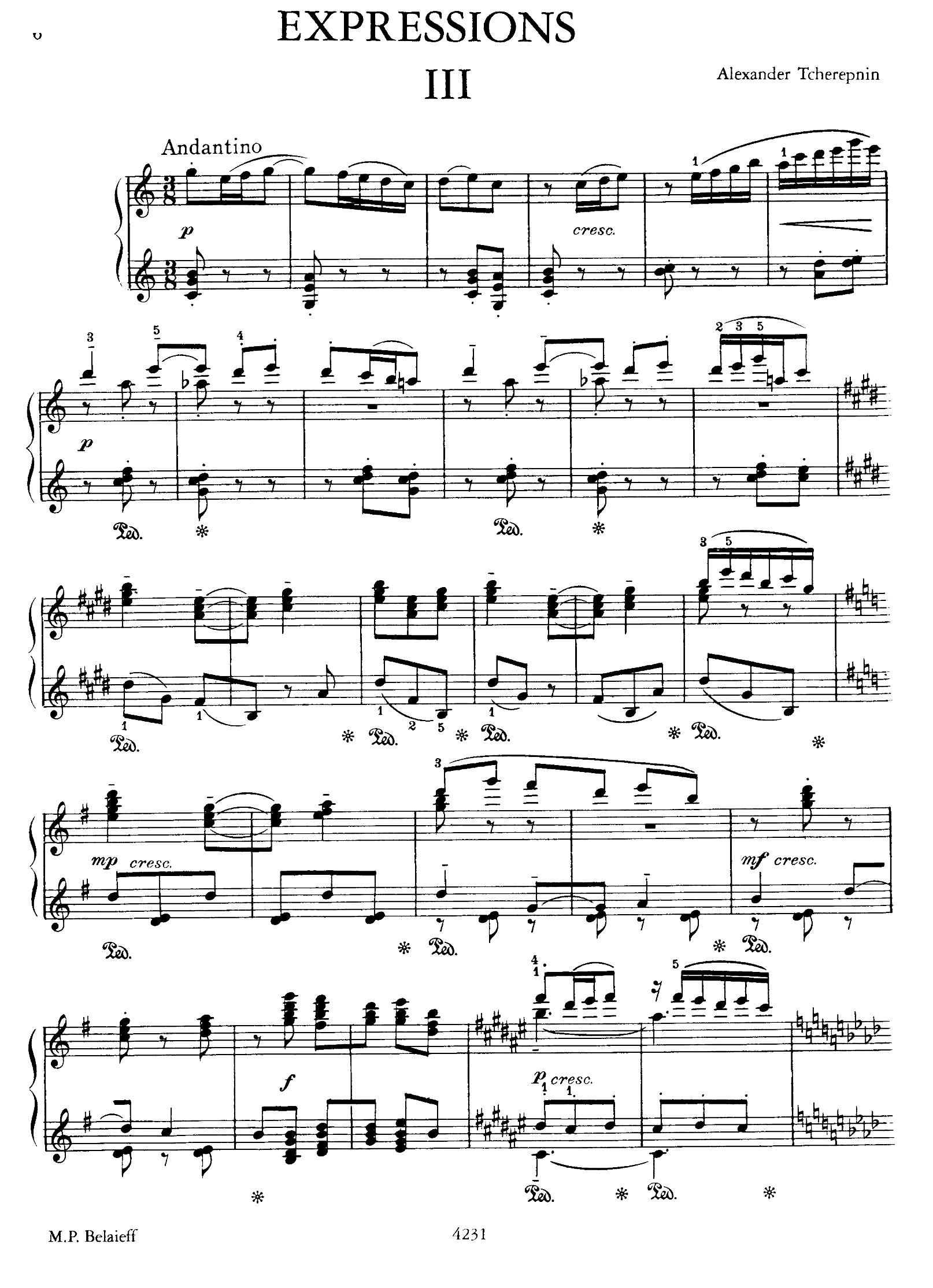 Expressions F 3(V)1