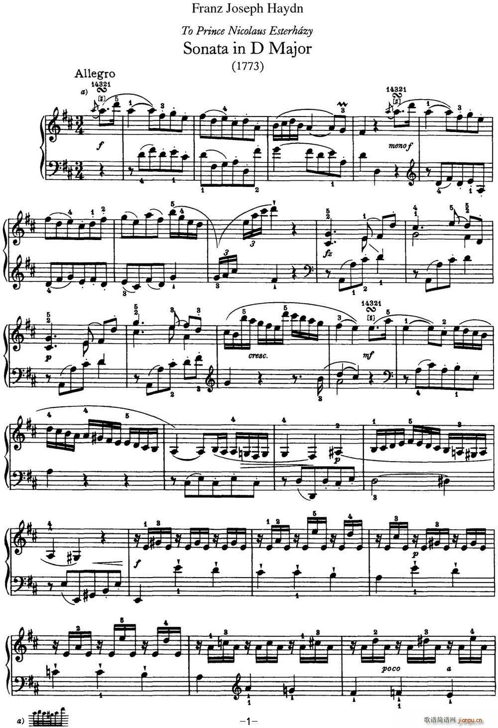 D Q Hob XVI 24 in D major(V)1