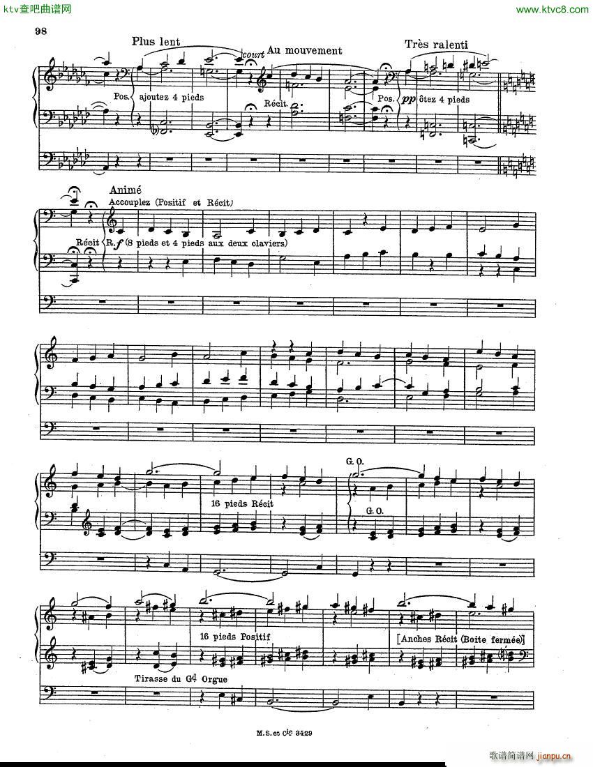 Guiraud Georges Offertoire Pascal organ(V)6