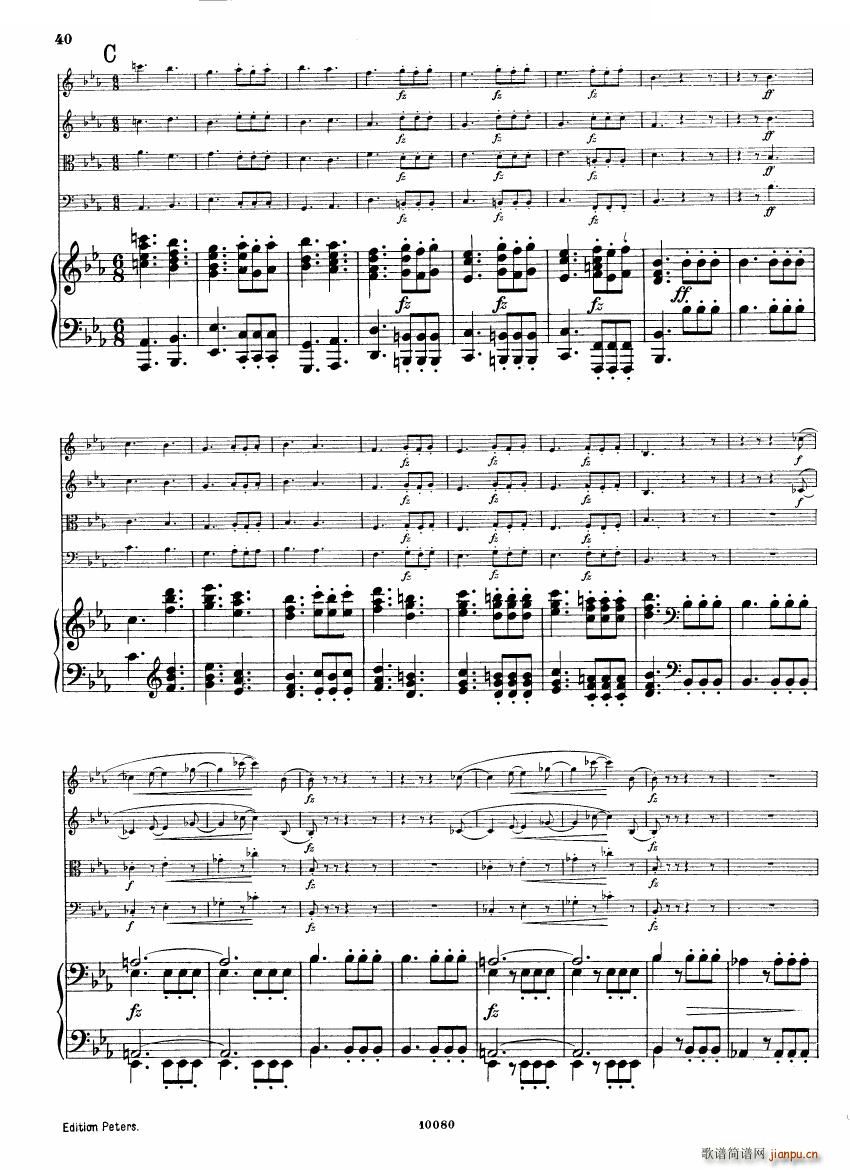 Brahms op 34 Piano Quintet f minor score һ(V)39