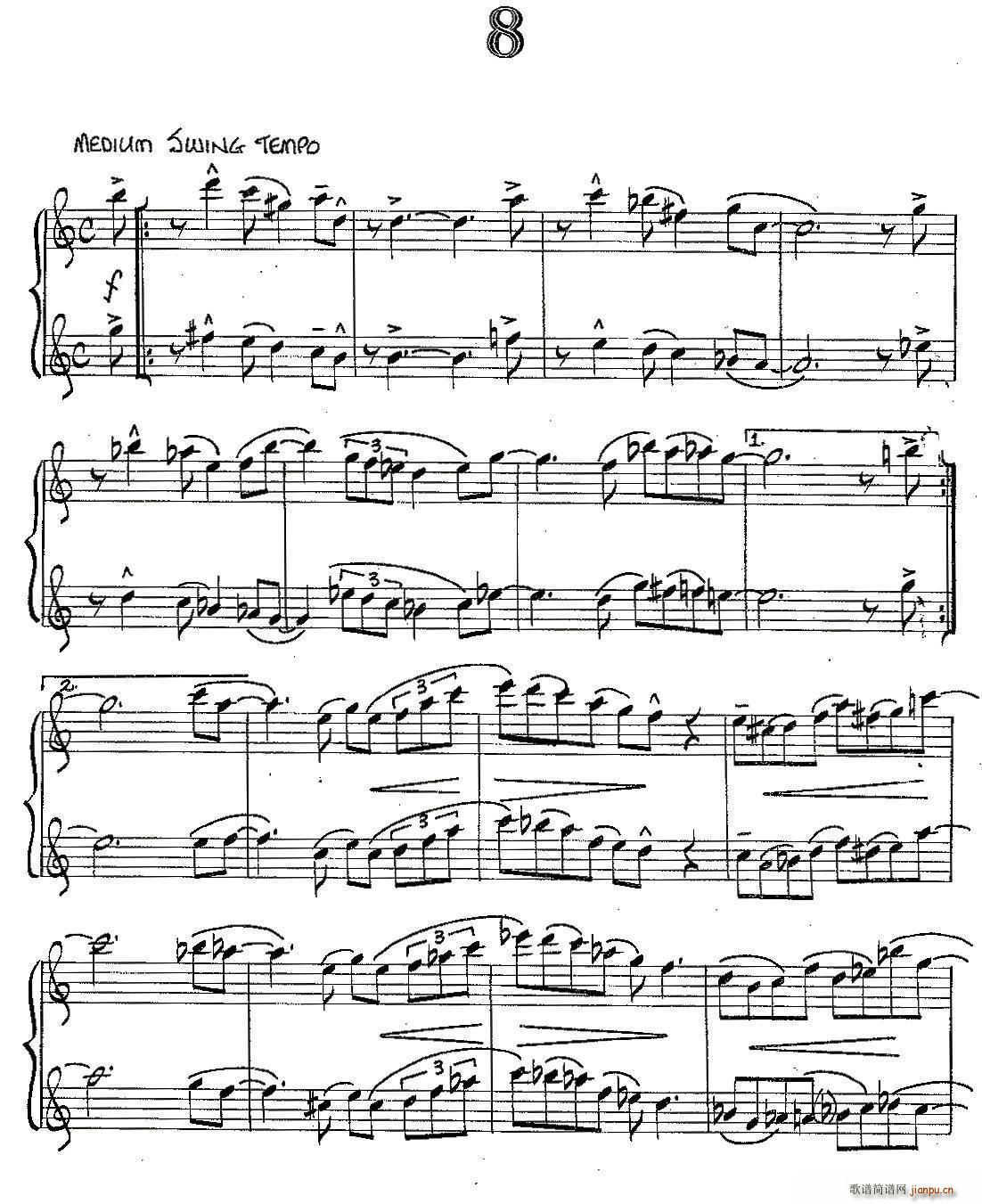 Jazz Conception For Saxophone Duets 8 (V)1