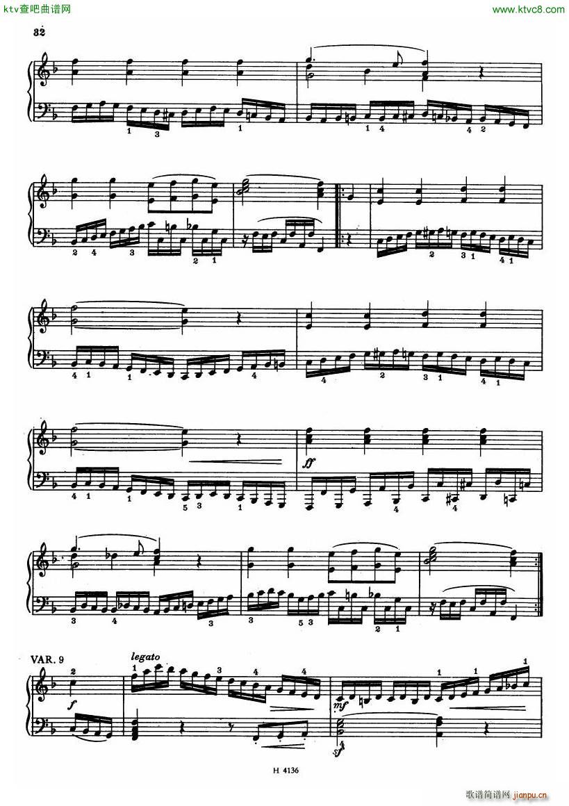 Czech piano variations from 18th century(V)30