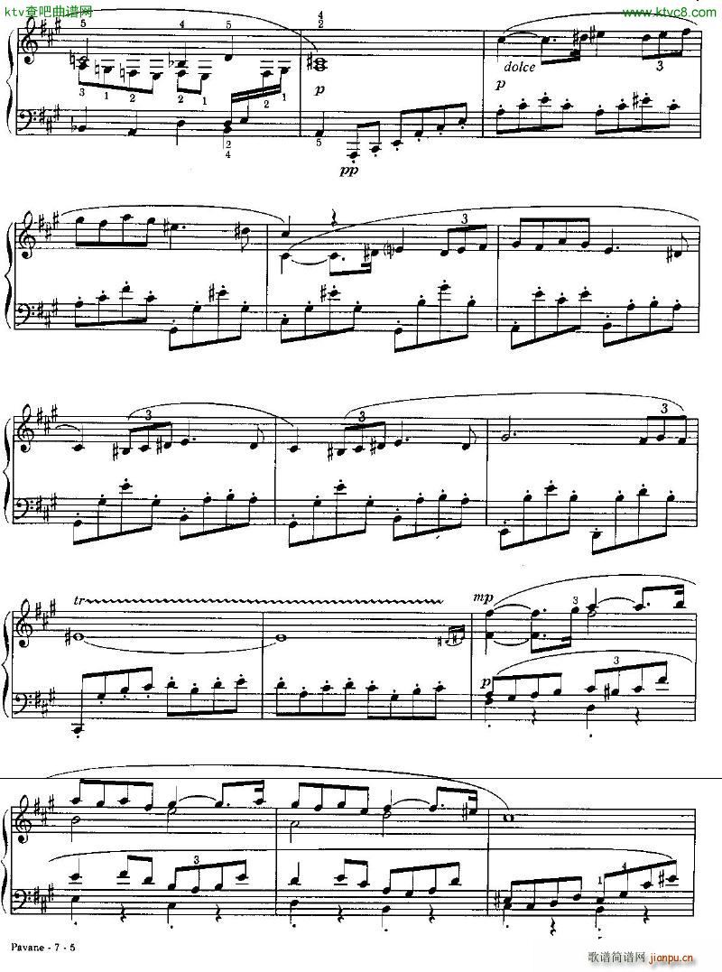 Faure 050 Pavane arr piano solo R Schultz(V)5