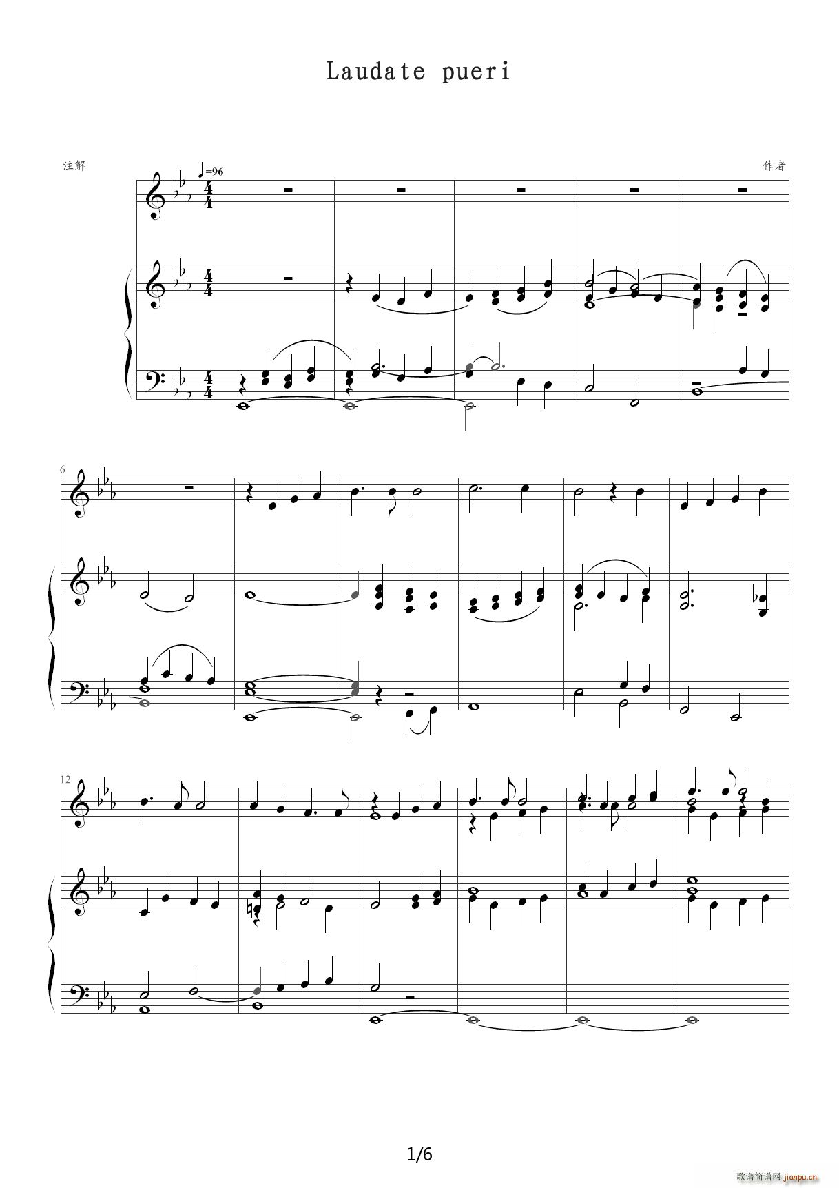 Laudate pueri Opus 39 Nr 2(V)1