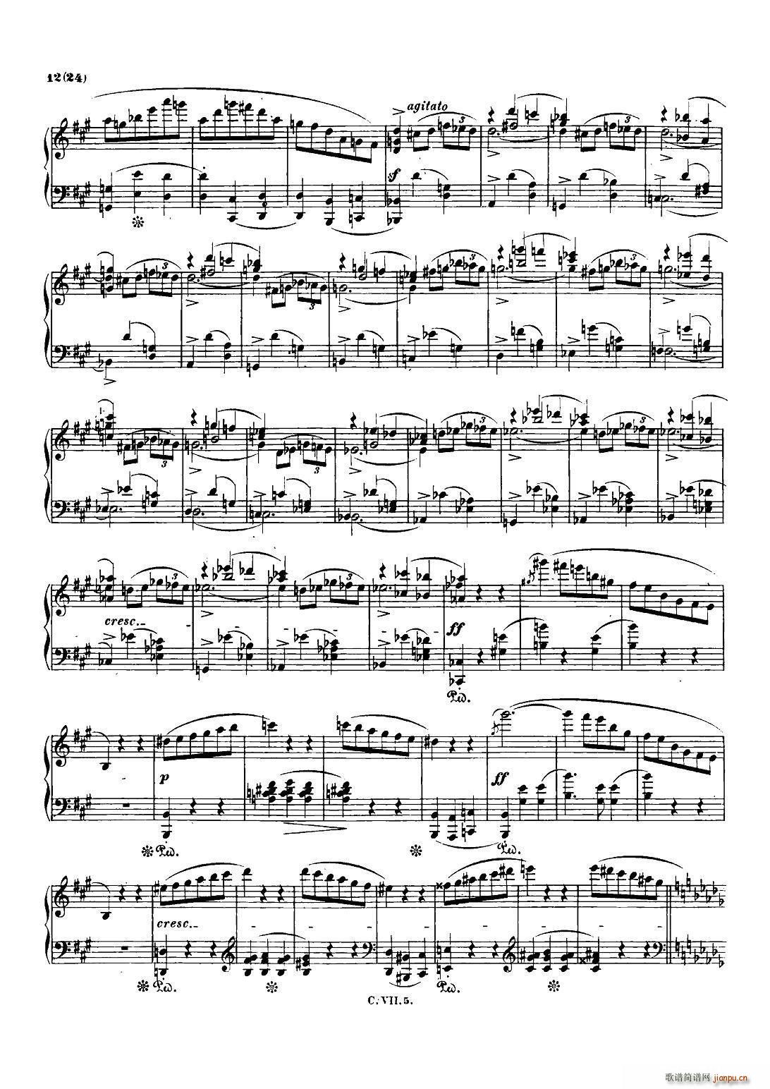 Ф Co Chopin Scherzo No 2 bС{ Op 31(V)11