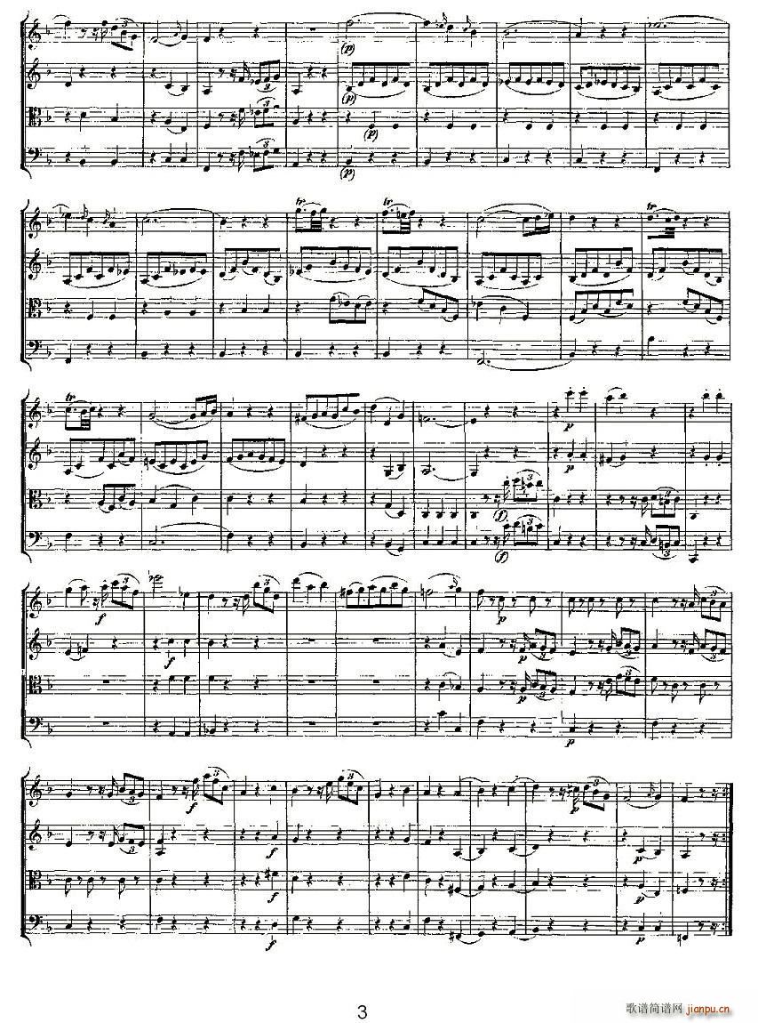 Quartet No 5 in F Major K 158 F{Ҙ(l )(V)3