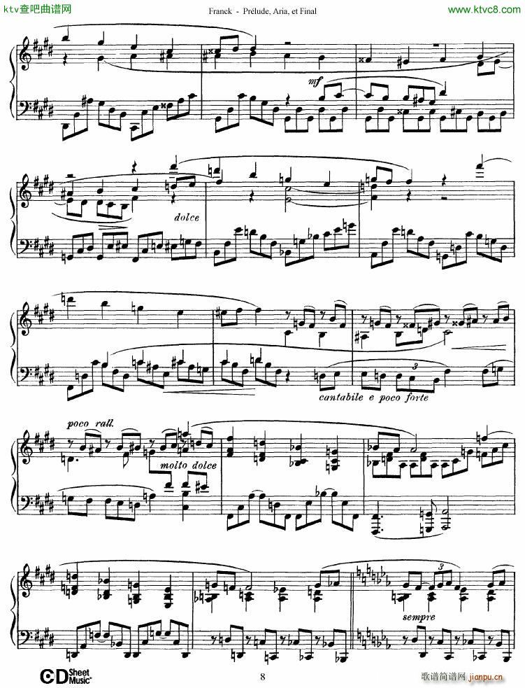 Franck Prlude Aria et Final(V)8
