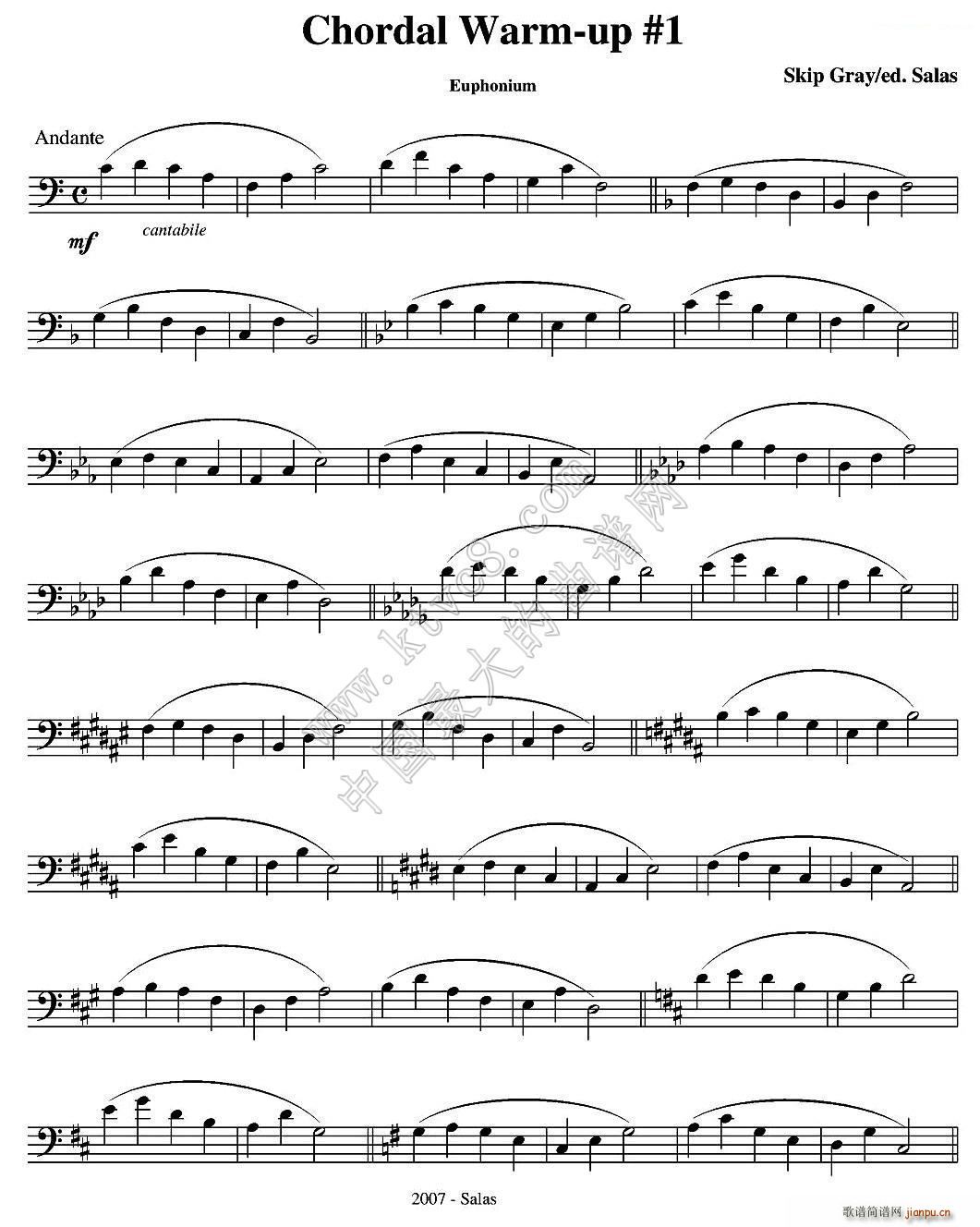 Chordal Warm up Euphonium ̖̲x(ʮּ)1