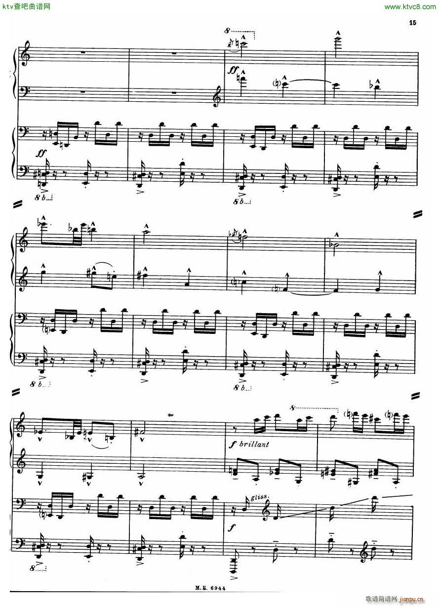 Auric Partita for two pianos(V)15