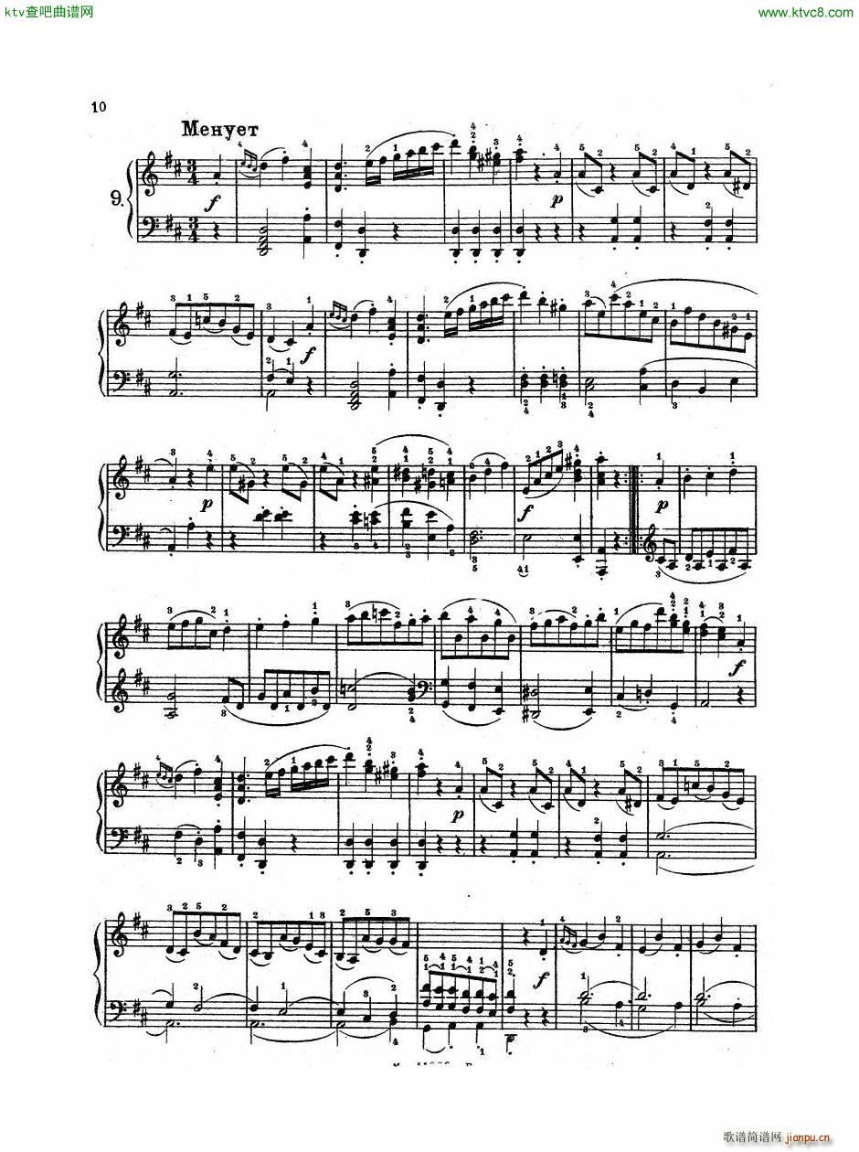 Haydn Twelve Easy Pieces For Piano(V)11