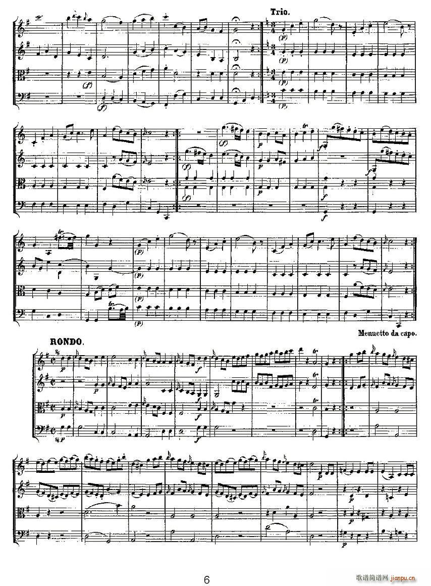 Quartet No 1 in G Major K 80 G{һҘ(l )(V)6
