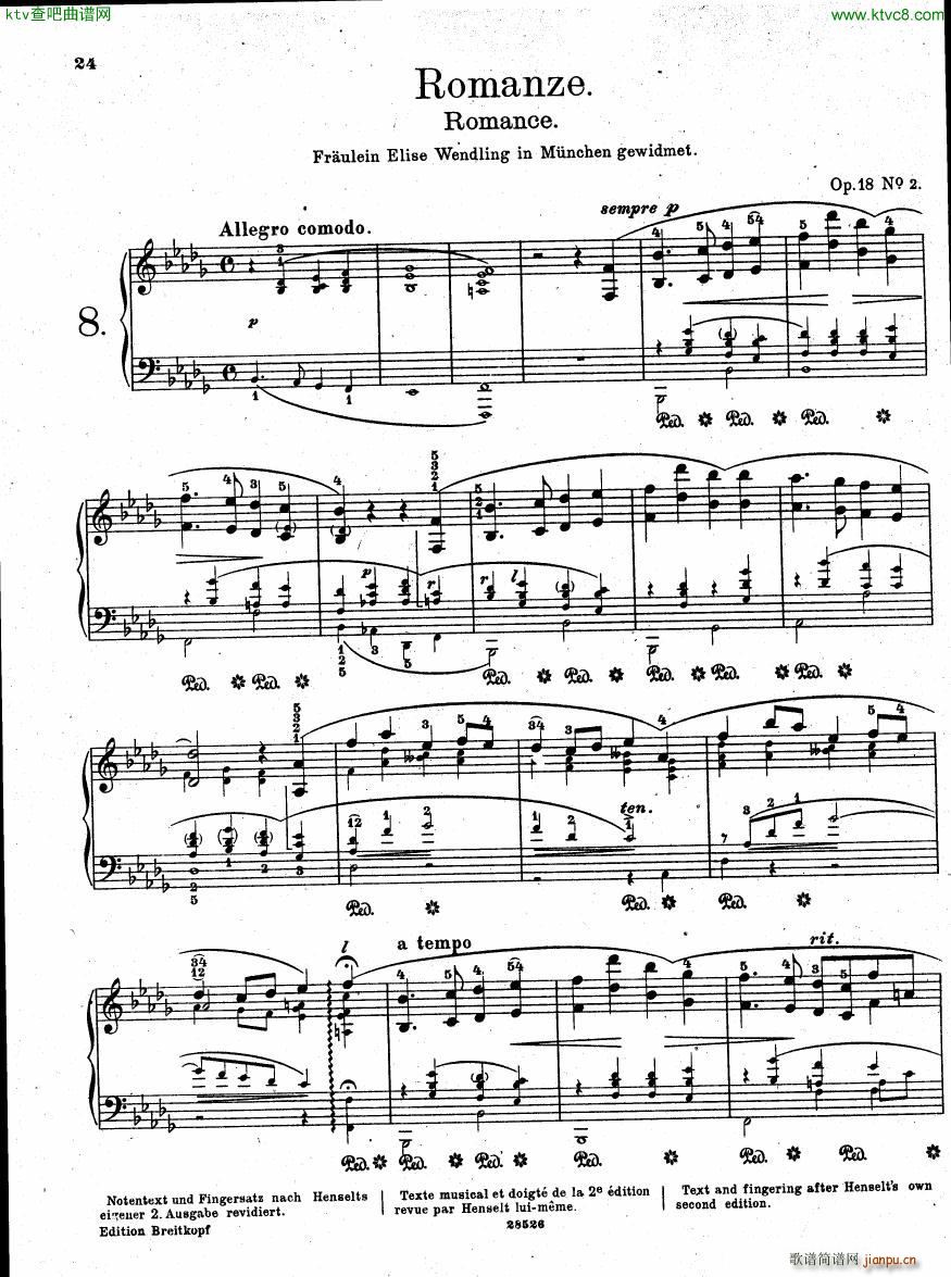 Henselt Piano Solo Album(V)23