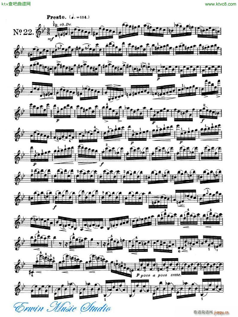 _ 24׾Pierre Rode 24 Studi Per violino 17 24(ʮּ)11