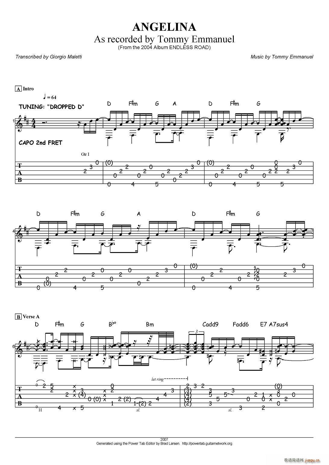 tommy emmanuel angelina ָ(V)1
