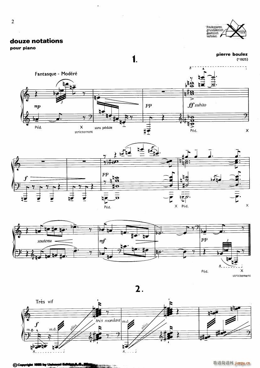 Boulez Douze Notation(V)1