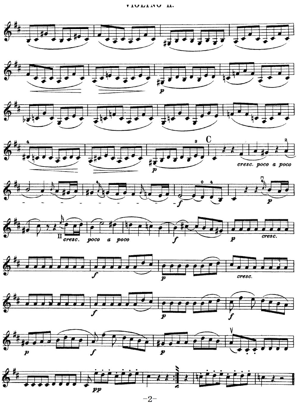 Mozart Quartet No 20 in D Major K 499 Violin 2(ʮּ)5