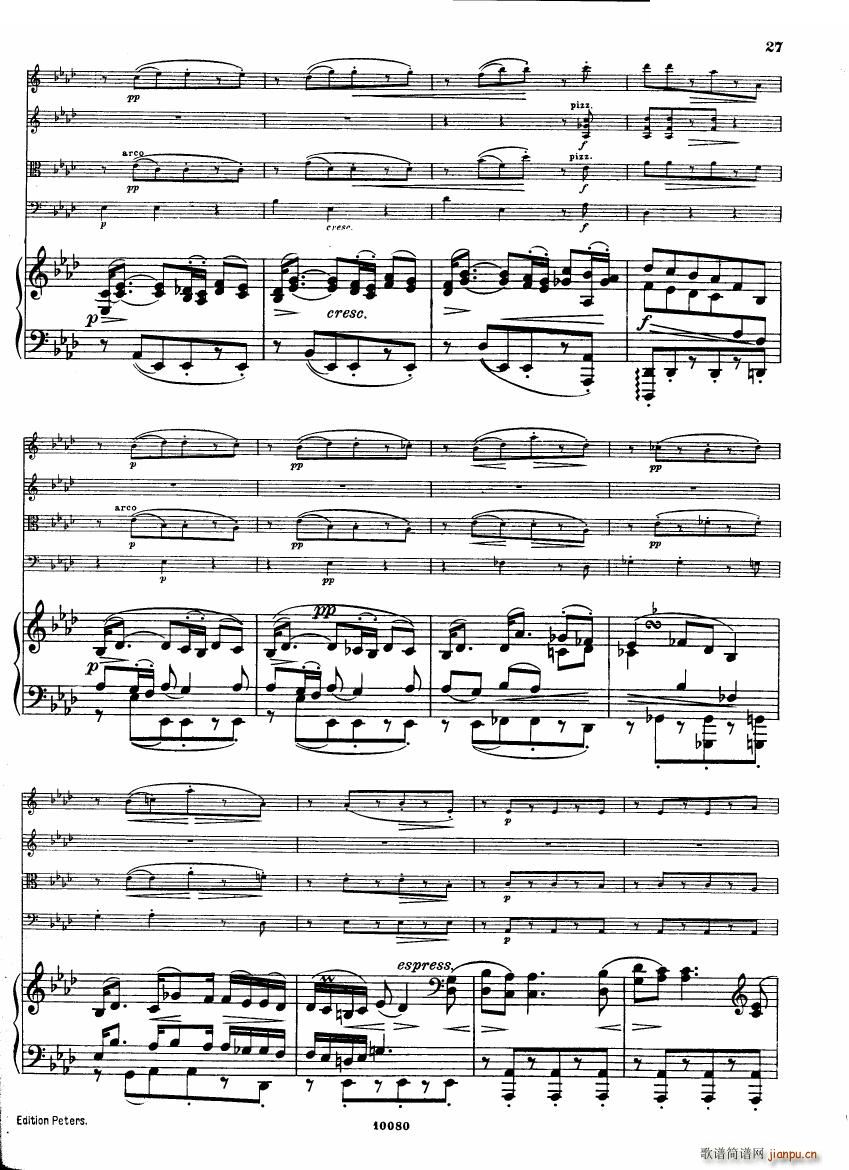 Brahms op 34 Piano Quintet f minor score һ(V)26