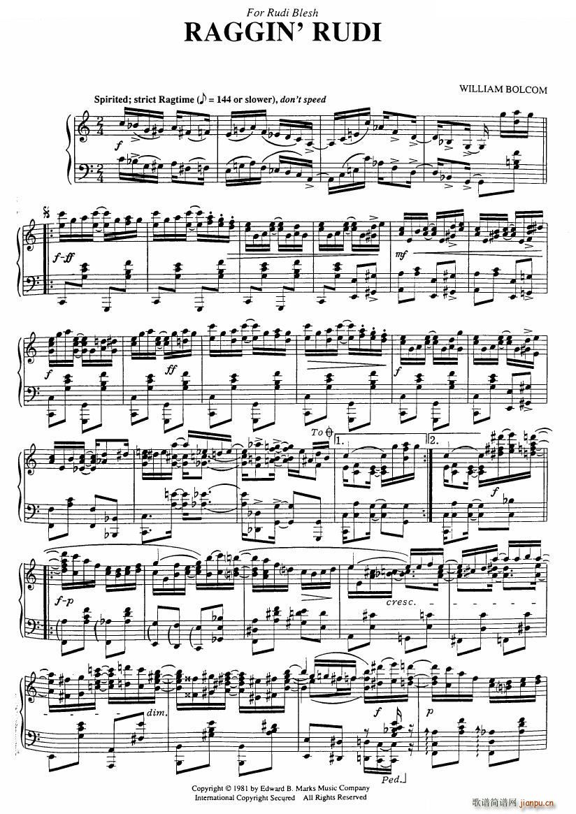 551 classical sheet music piano rags һ(V)25