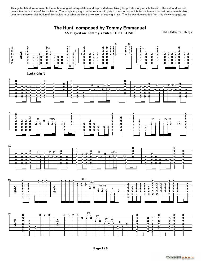 tommy emmanuel the hunt from up close video ָ(V)1
