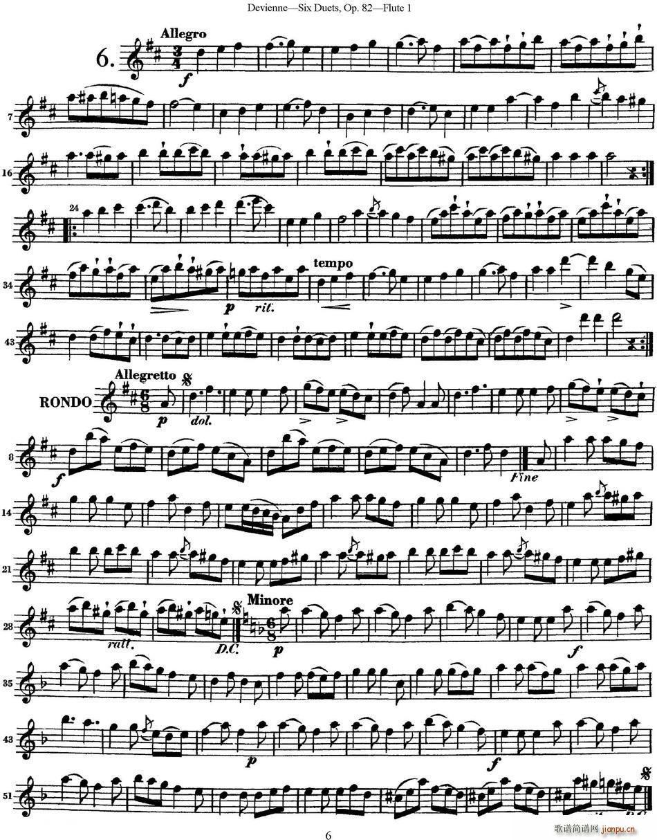 ¾S{(g)L(chng)ѶСOp 82 Flute 1 NO 6(ѺV)1