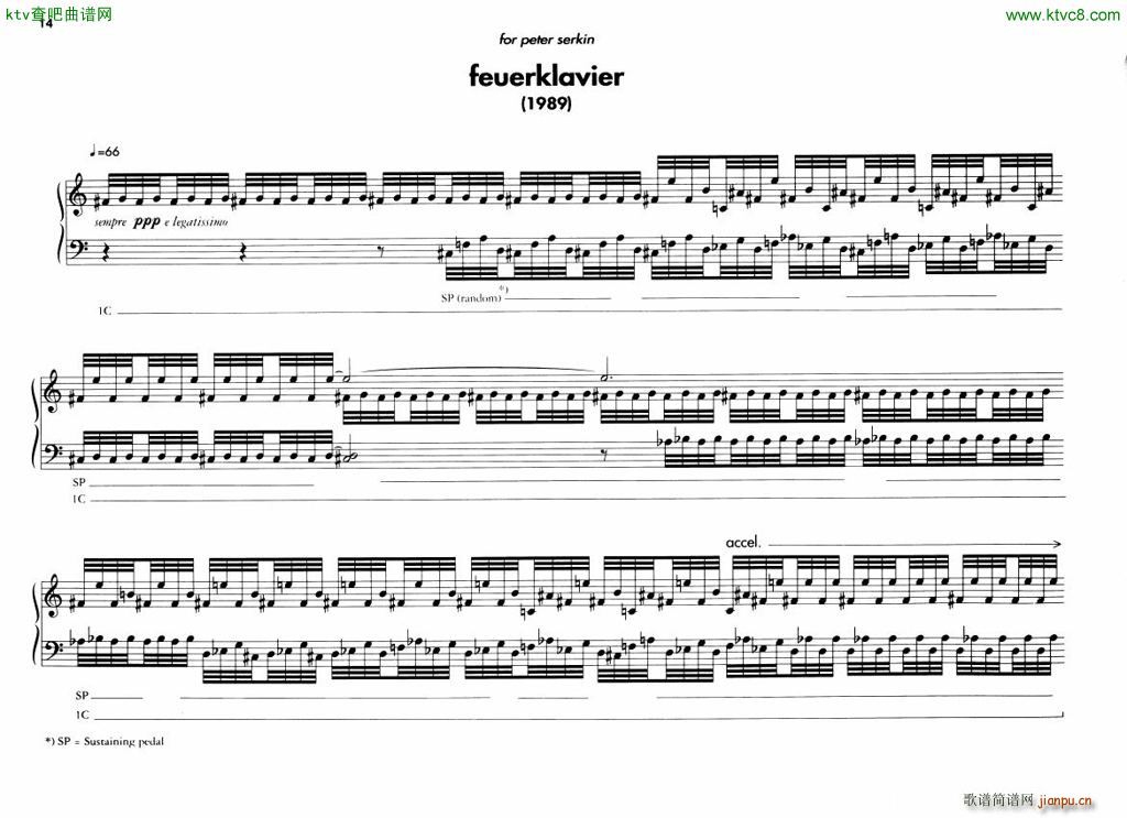 Berio 6 Encores for Piano(V)14