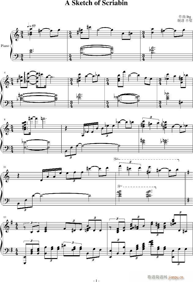 A Sketch of Scriabin(V)1