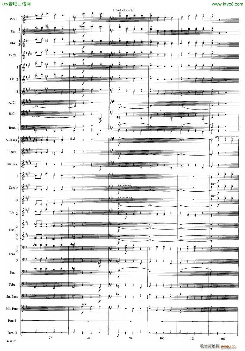 Anderson Sleigh Ride full score(V)18