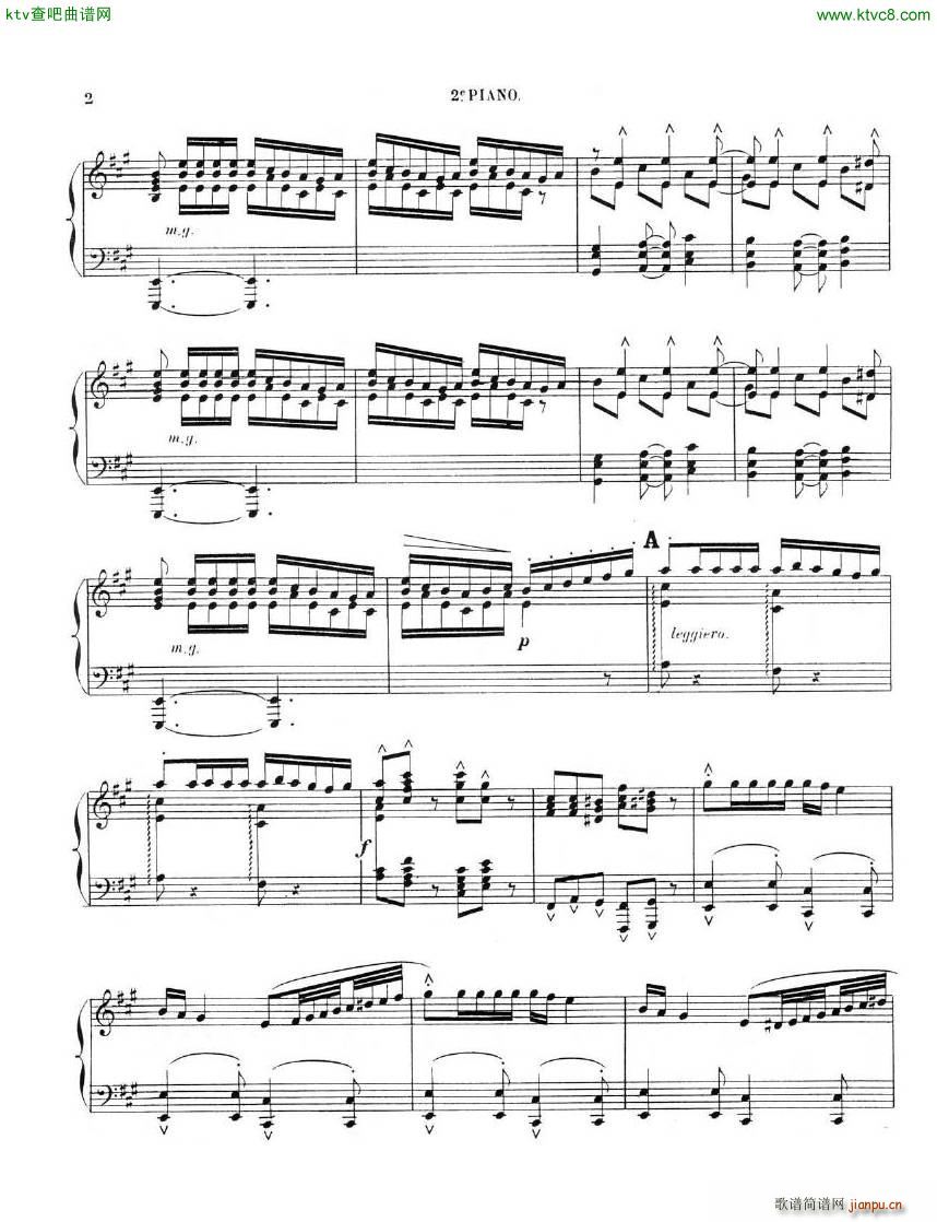 Chaminade Cecil La Sevillane for 2 pianos 4 hands(V)11