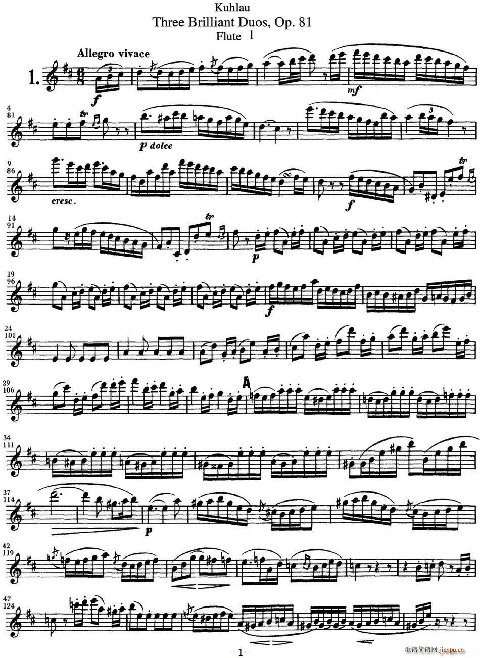L(chng)ѶྚOP 81 Flute 1 NO 1(ѺV)1