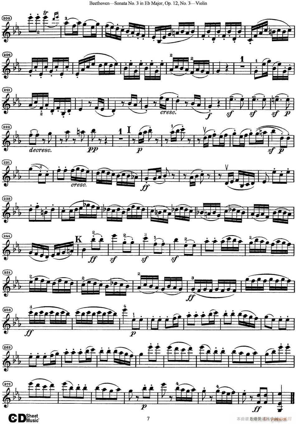 Violin Sonata No 3 in Eb Major Op 12 No 3(ʮּ)7