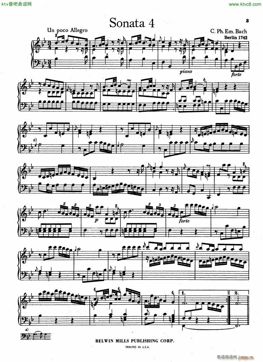 Bach CPE 6 Wurttemberg Sonatas(V)26