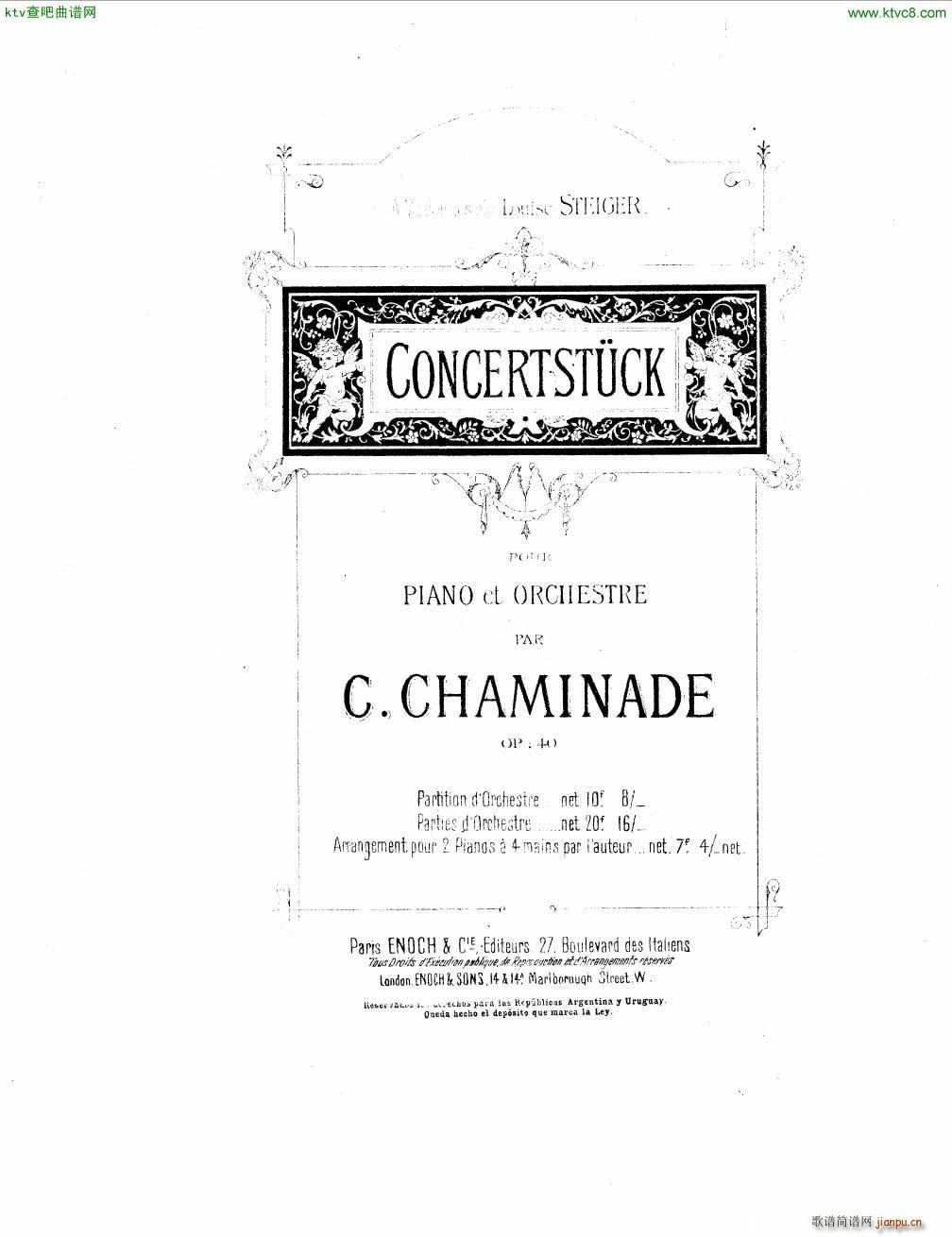 Chaminade Konzerstuck Op 40 reduction(V)1