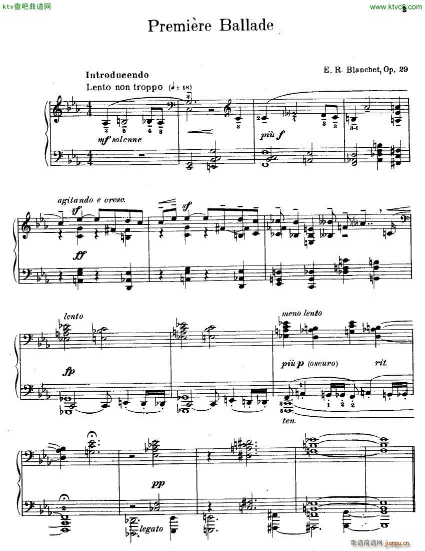 Blanchet Op 29 Premiere Ballade(V)1