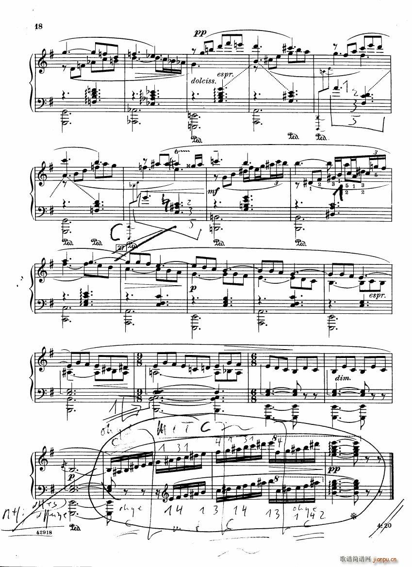 Barber op 28 Souvenirs piano solo(V)18