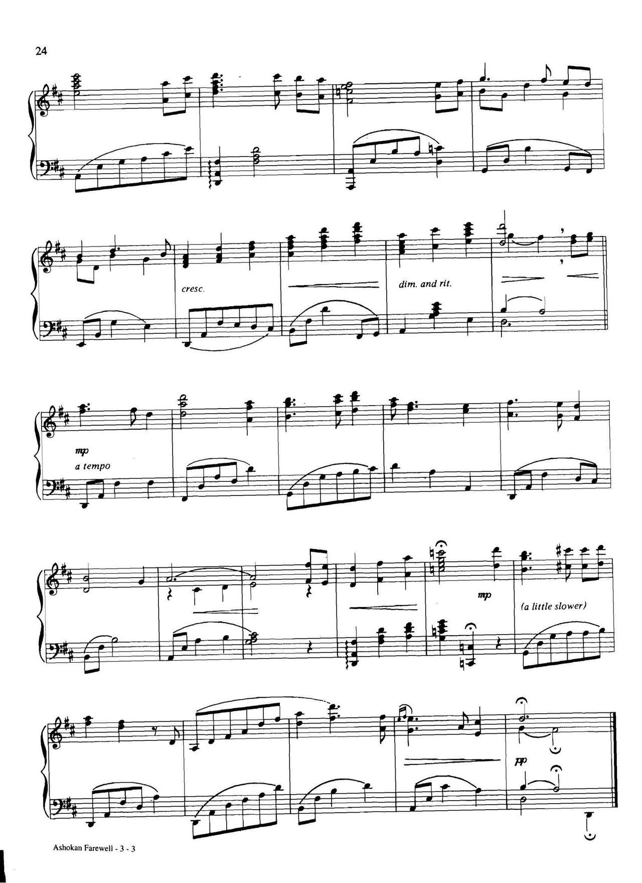 ashokan farewell Dan Coates { (V)3
