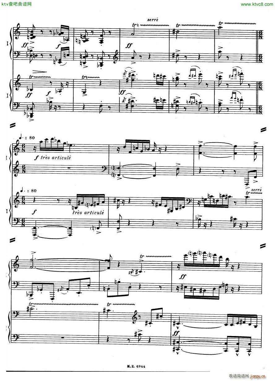 Auric Partita for two pianos(V)38