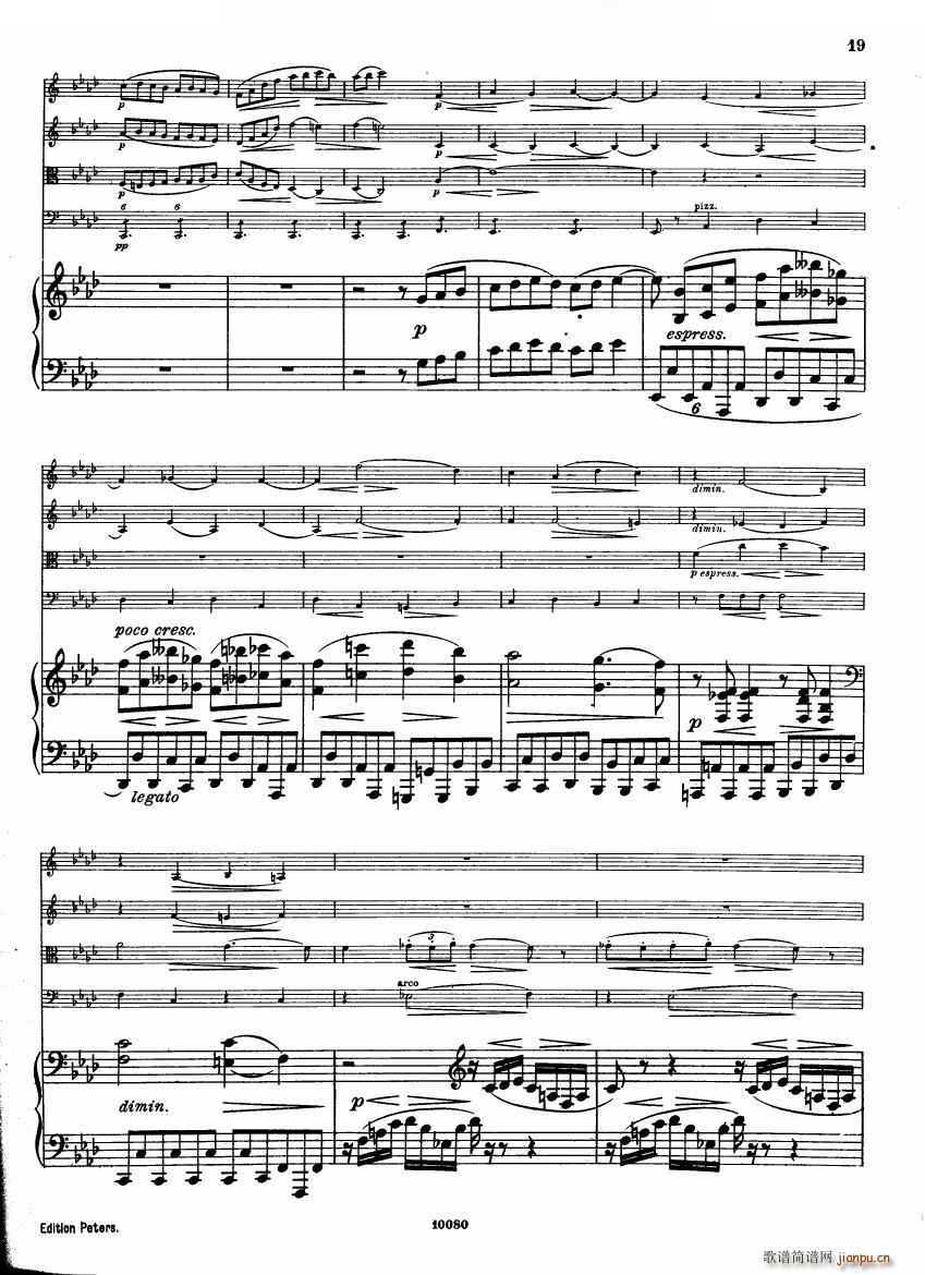 Brahms op 34 Piano Quintet f minor score һ(V)17