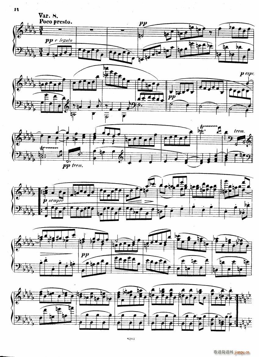 Brahms Stark Haydn Variations pno solo(V)13