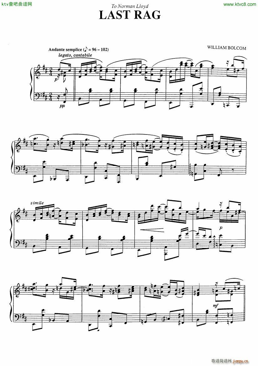 551 classical sheet music piano rags (V)18