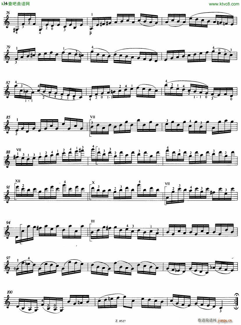 Bach JS BWV 1005 Sonata for Solo Violin in C(V)43