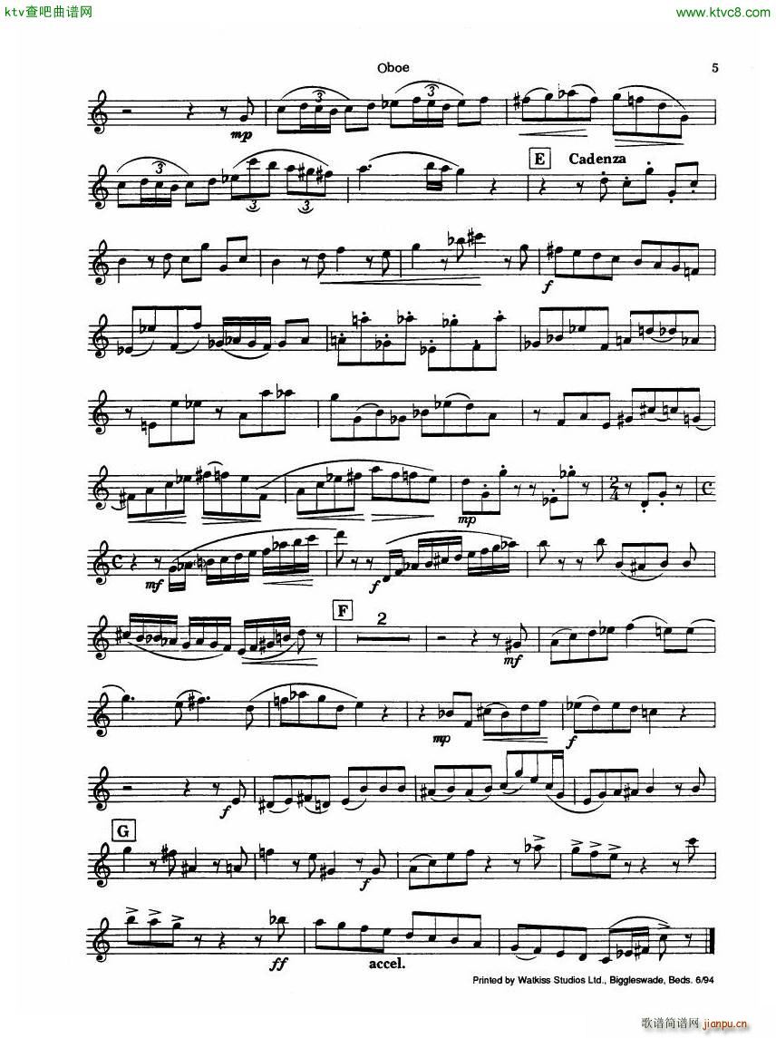 Madeleine Dring Trio For Flute Oboe And Piano(V)10